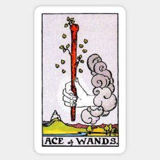 Ace of Wands Tarot Sticker